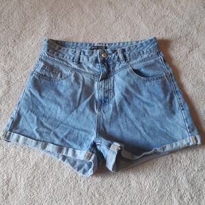 High-Waisted denim shorts